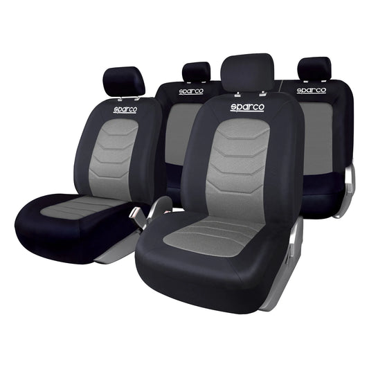 Sparco Front and Rear Seat Cover Set Grey