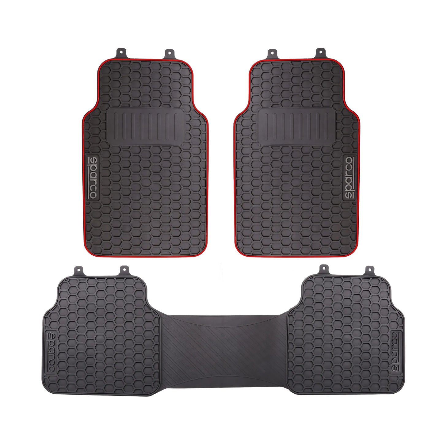 Sparco PVC Car Mat Black / Red