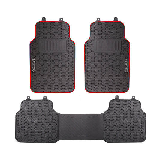 Sparco PVC Car Mat Black / Red