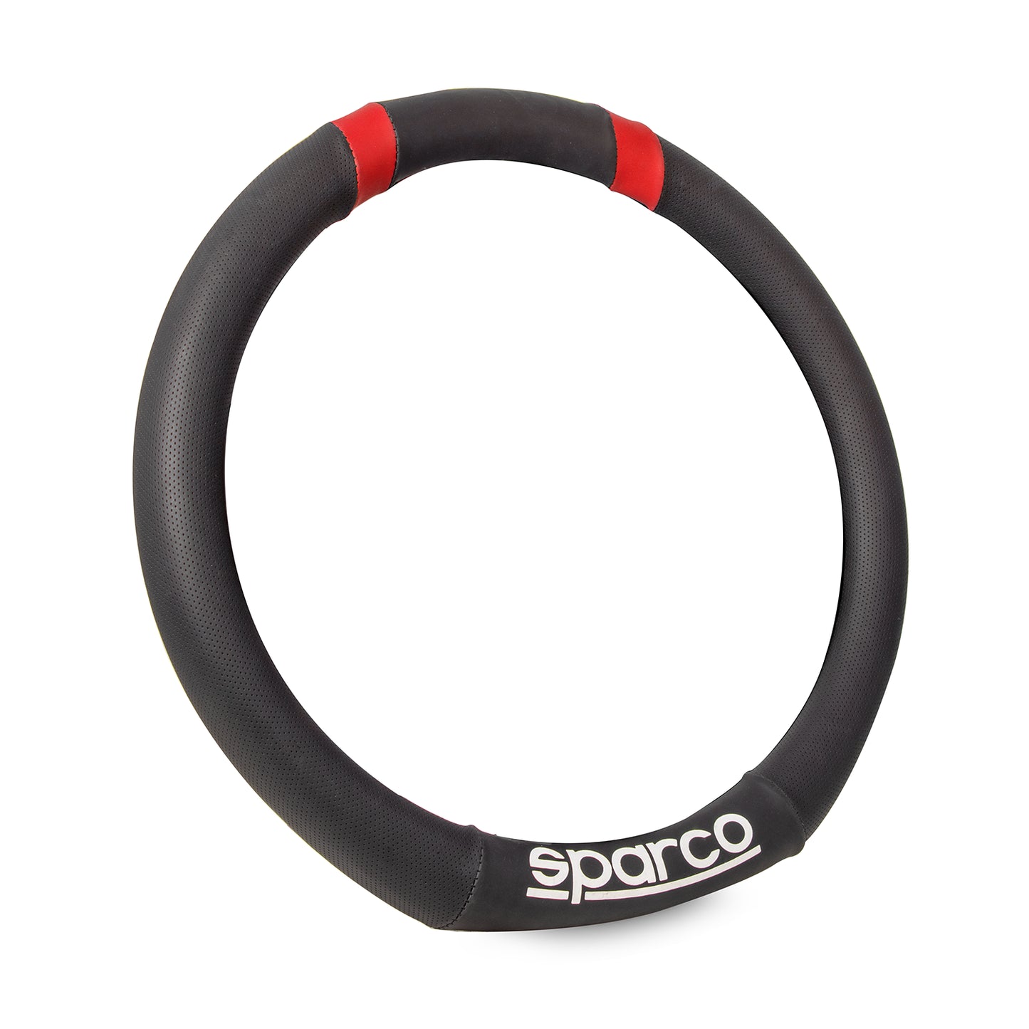 Sparco Steering Wheel Cover Flat Base Black / Red
