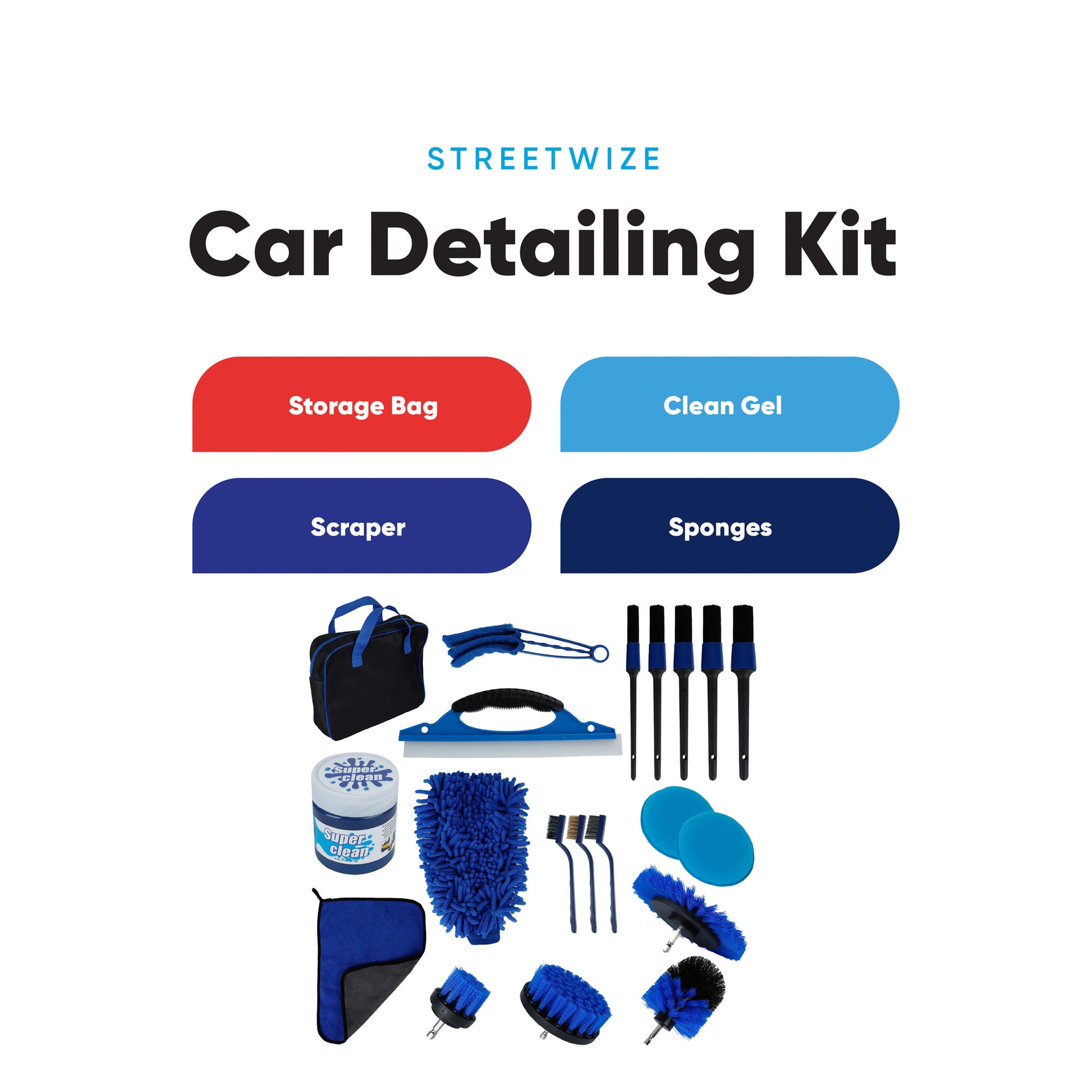 Streetwize Car Detailing Kit 