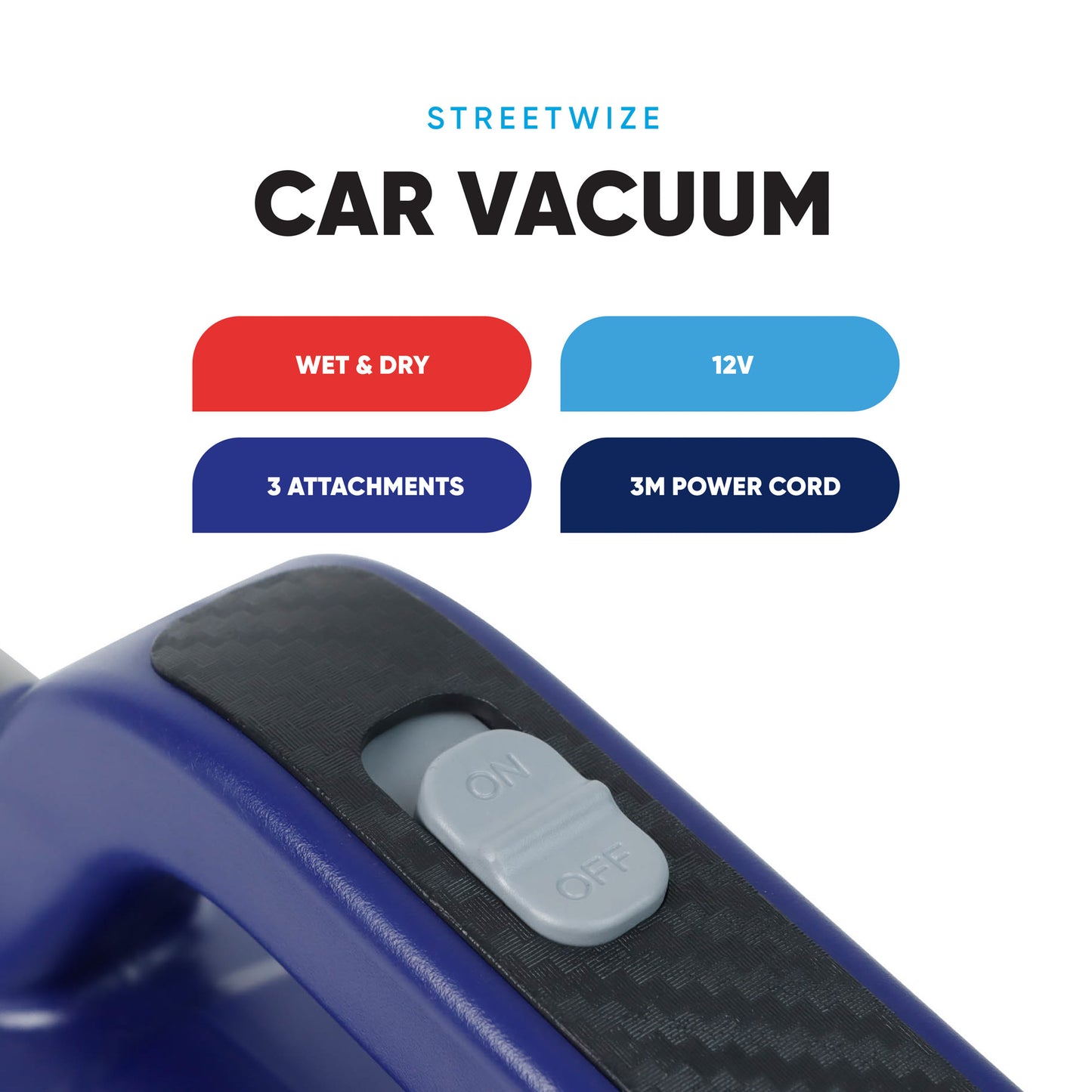 Streetwize Car Vacuum Blue 