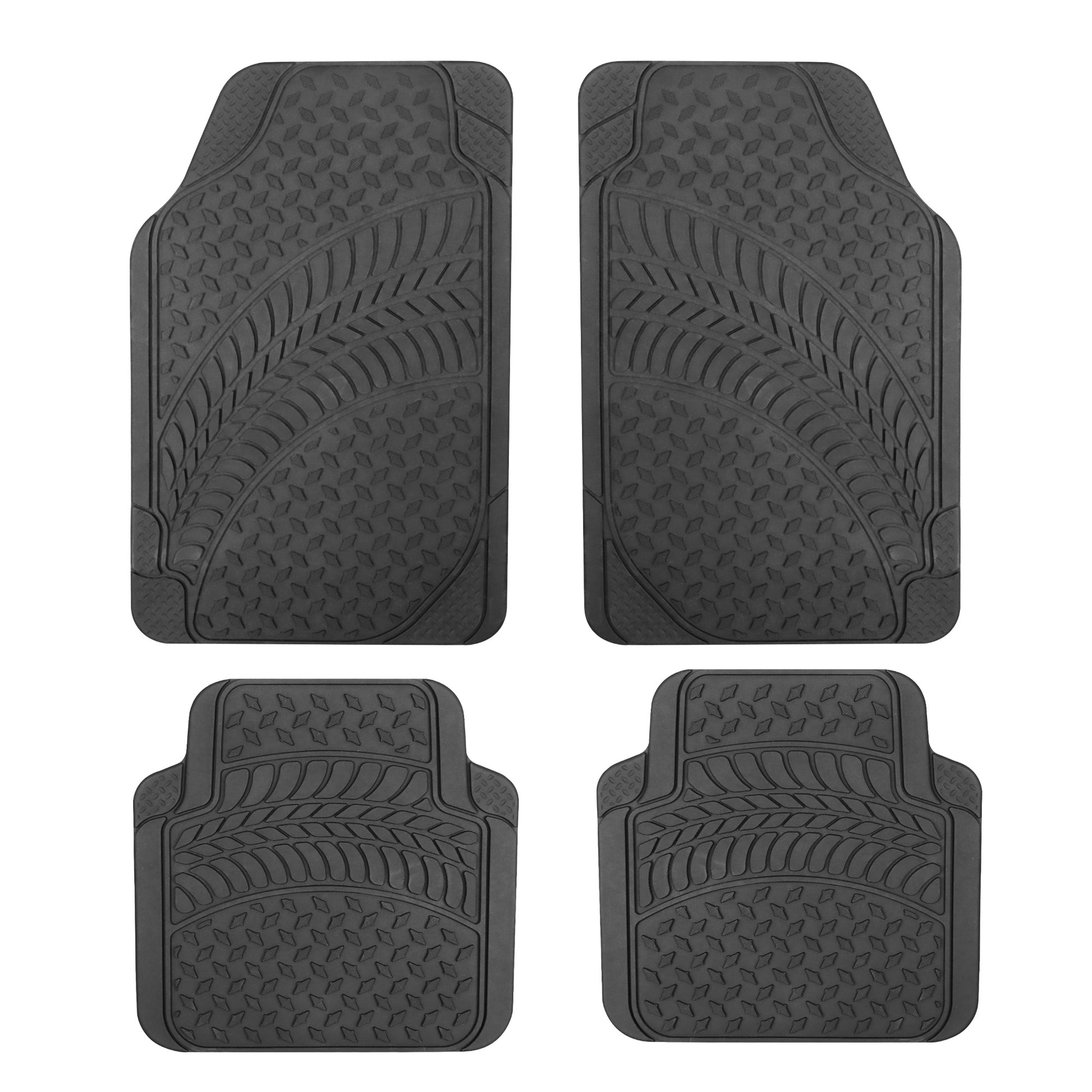 Tyre Tread 4 Piece Car Mats 