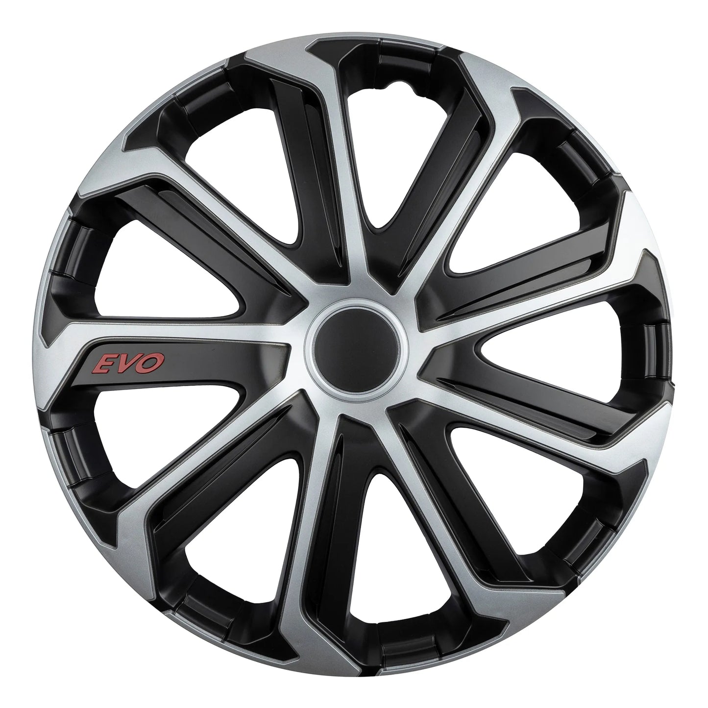 Versaco Black Silver Evo Wheel Trims 16 Inch 