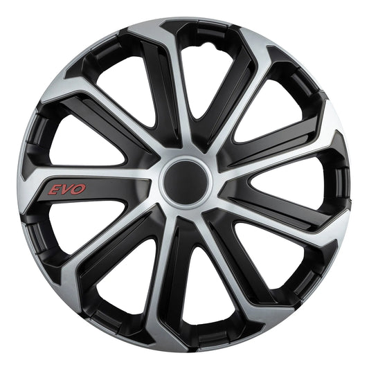 Versaco EvoSilver Black 15 Inch Wheel Trims