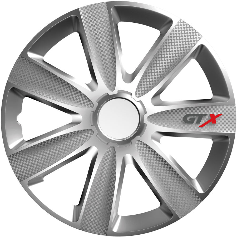 Versaco GTX Carbon Silver 14″ Wheel Trims