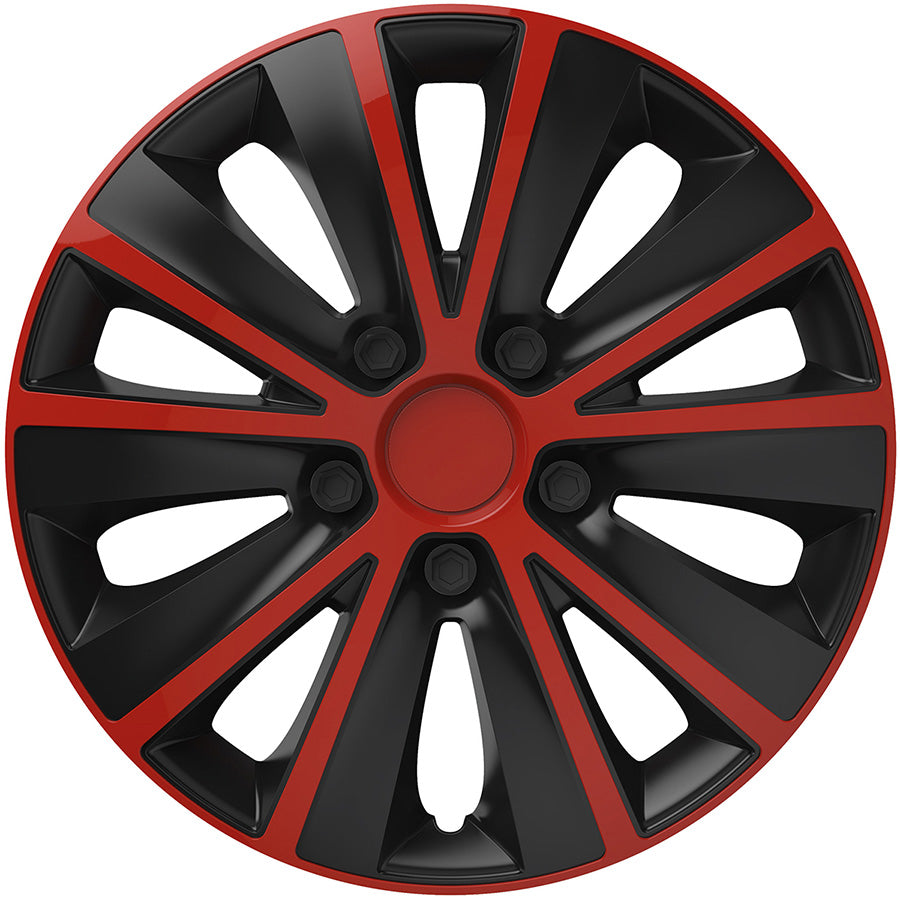 Versaco Rapide Red/Black 14″ Wheel Trims