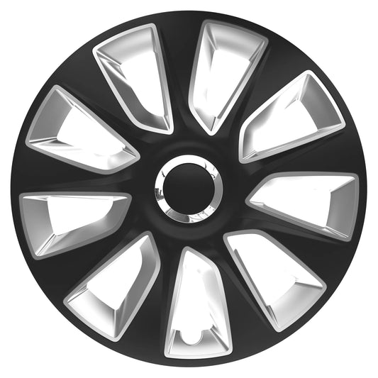 Versaco Stratos RC Black/Silver 14″ Wheel Trims
