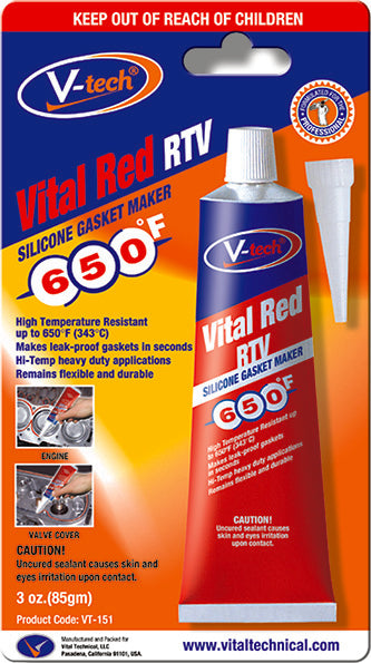 Vital Red RTV Gasket Makers -85gm