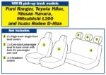 Waterproof Pick Up Truck Seat Cover Set 