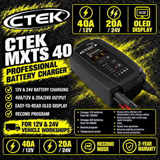 CTEK MXTS 40 professional 12V 24V battery charger