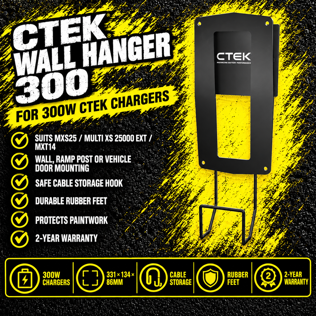 CTEK Wall Hanger 300 battery charger mounting bracket