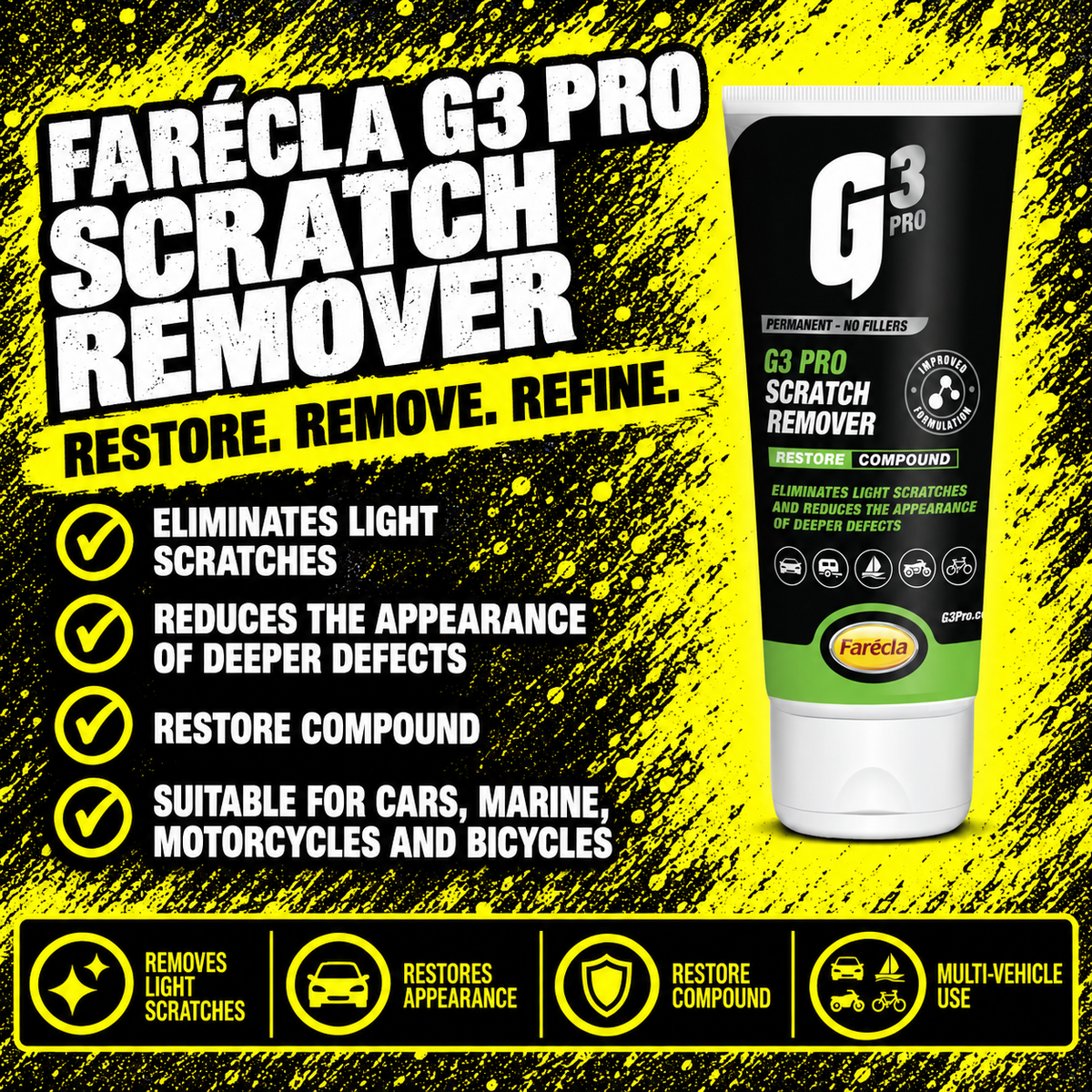 Farécla G3 Pro Scratch Remover 100ml