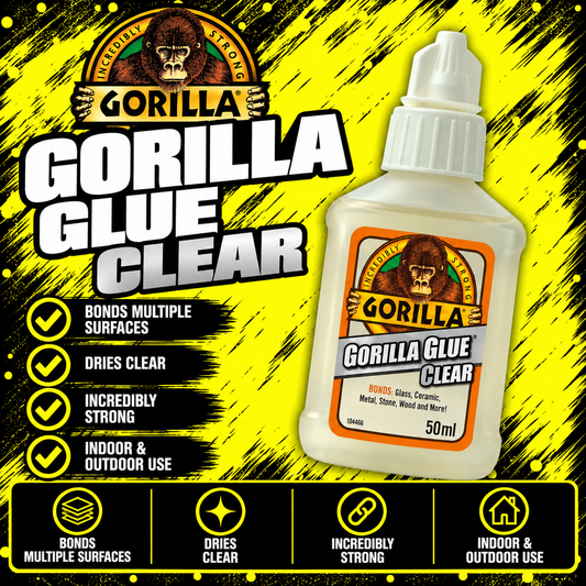 Gorilla Glue Clear 50ml crystal clear adhesive
