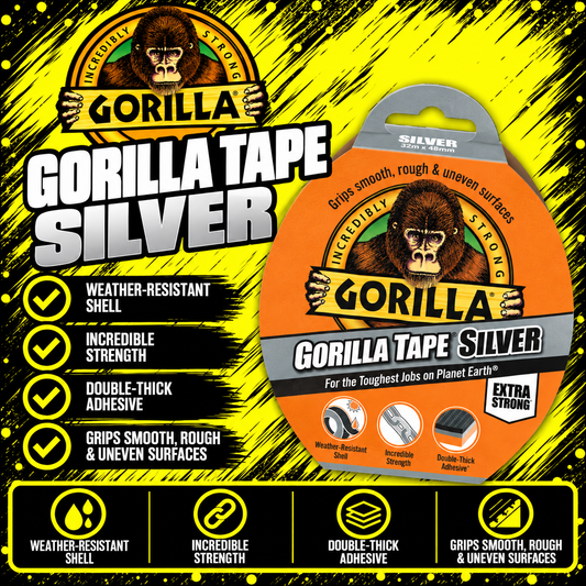 Gorilla Tape Silver 32m heavy duty repair tape