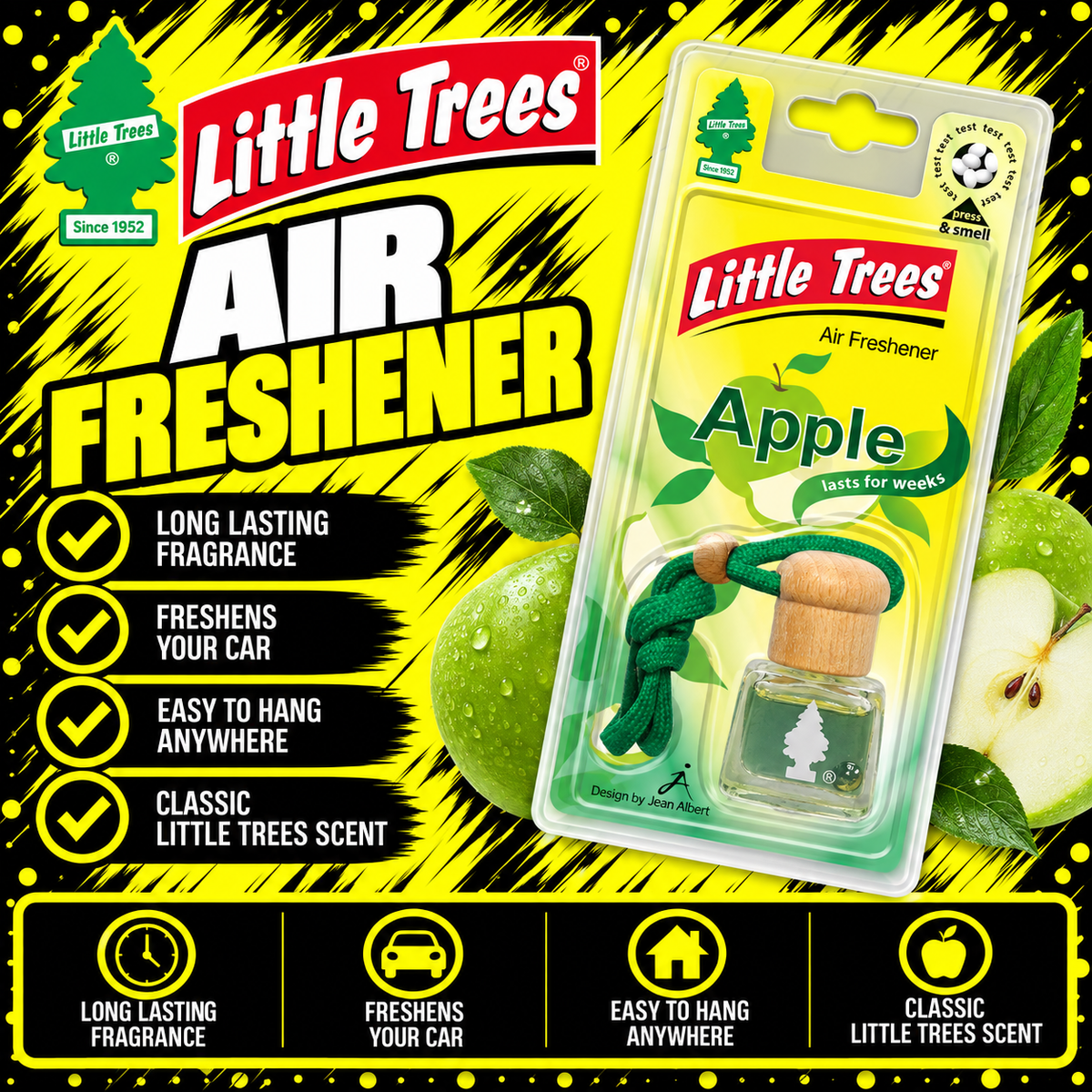 LITTLE TREES Apple Bottle Air Freshener