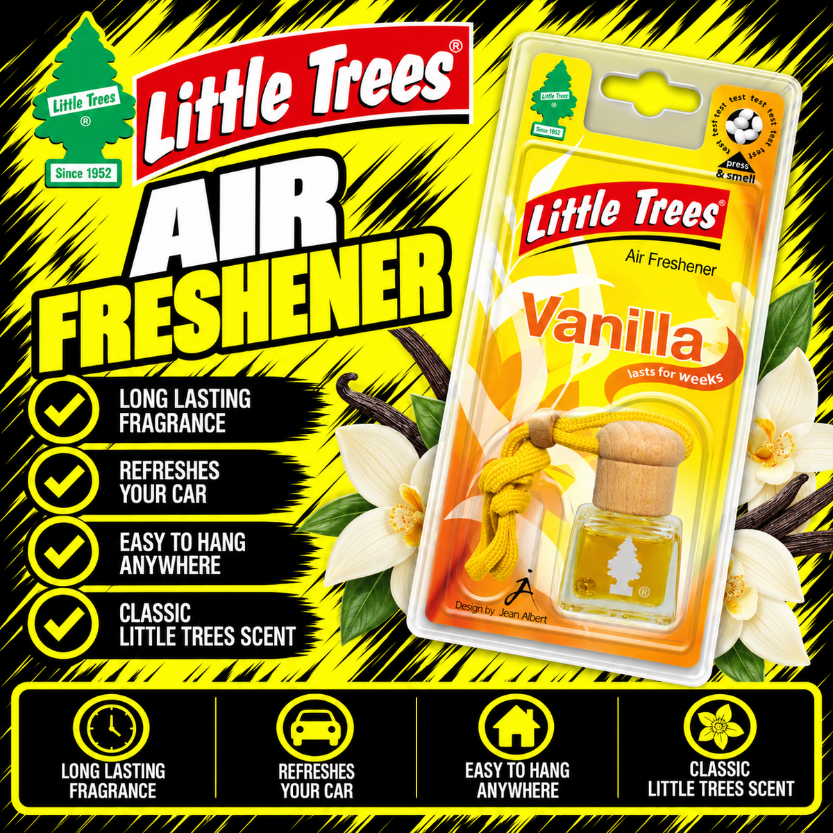 LITTLE TREES Vanilla Bottle Air Freshener