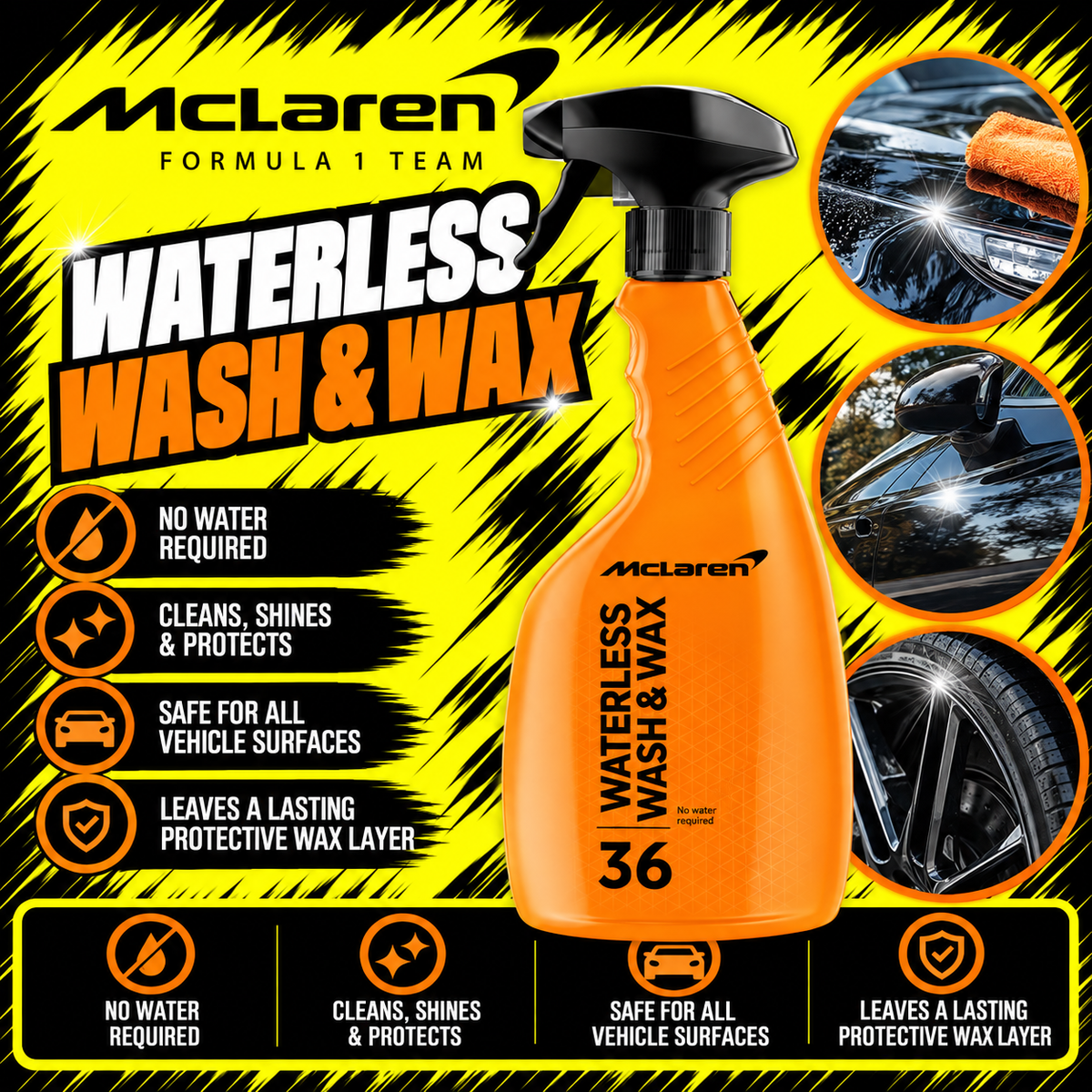 McLaren Waterless Wash and Wax 500ml