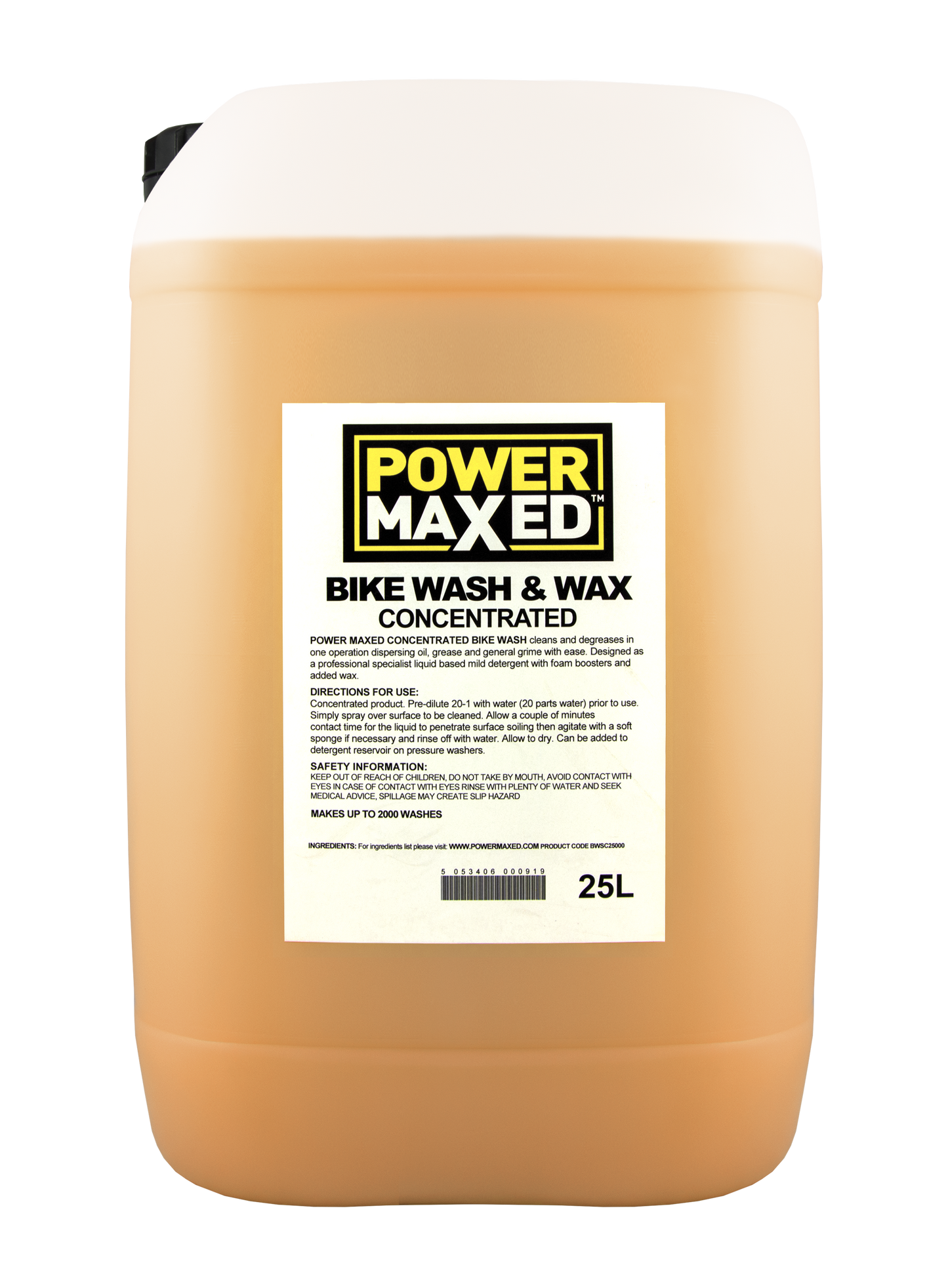 Power Maxed Heavy Duty Bike Wash And Wax