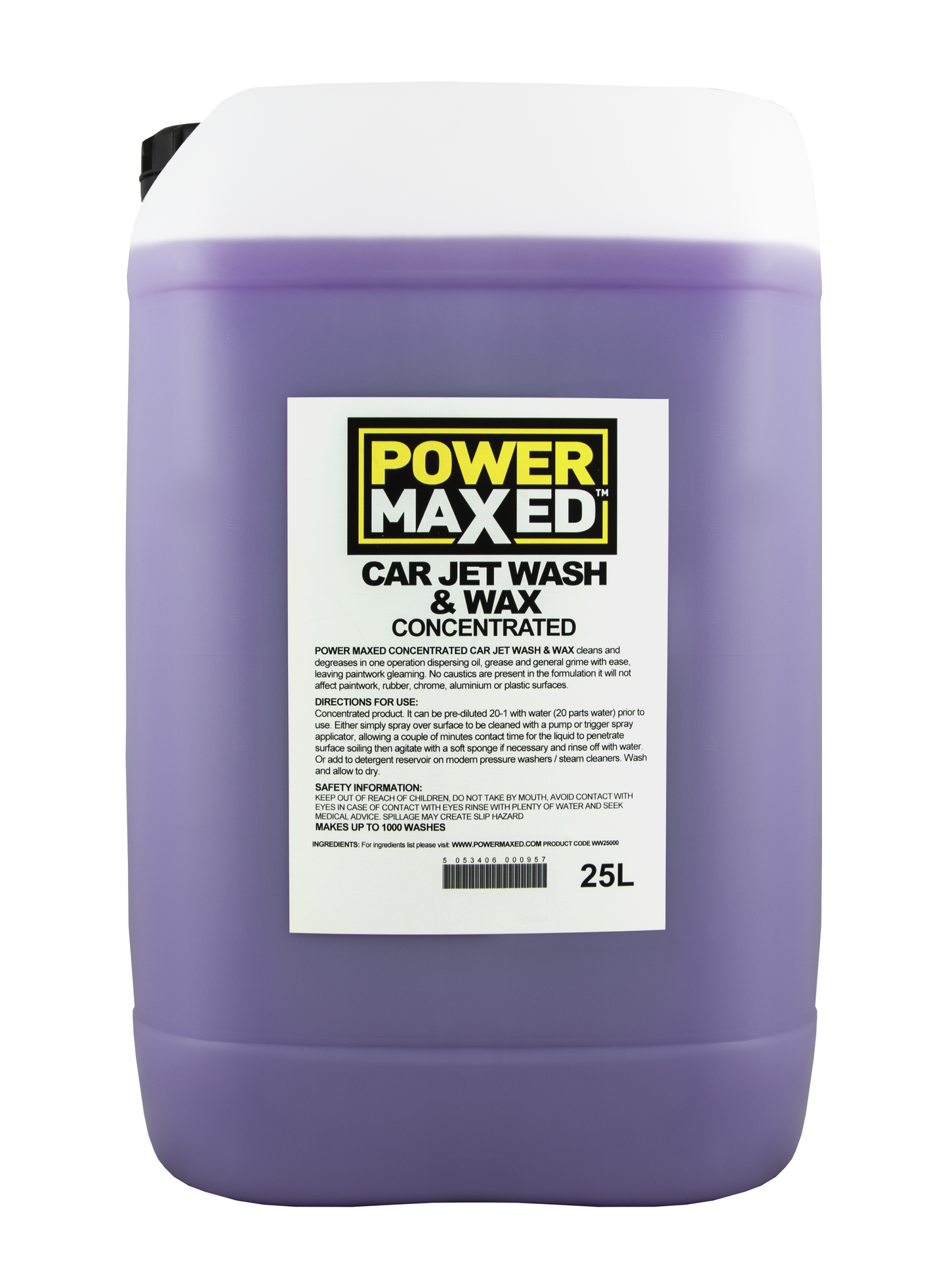 Power Maxed Car Jet Wash & Wax