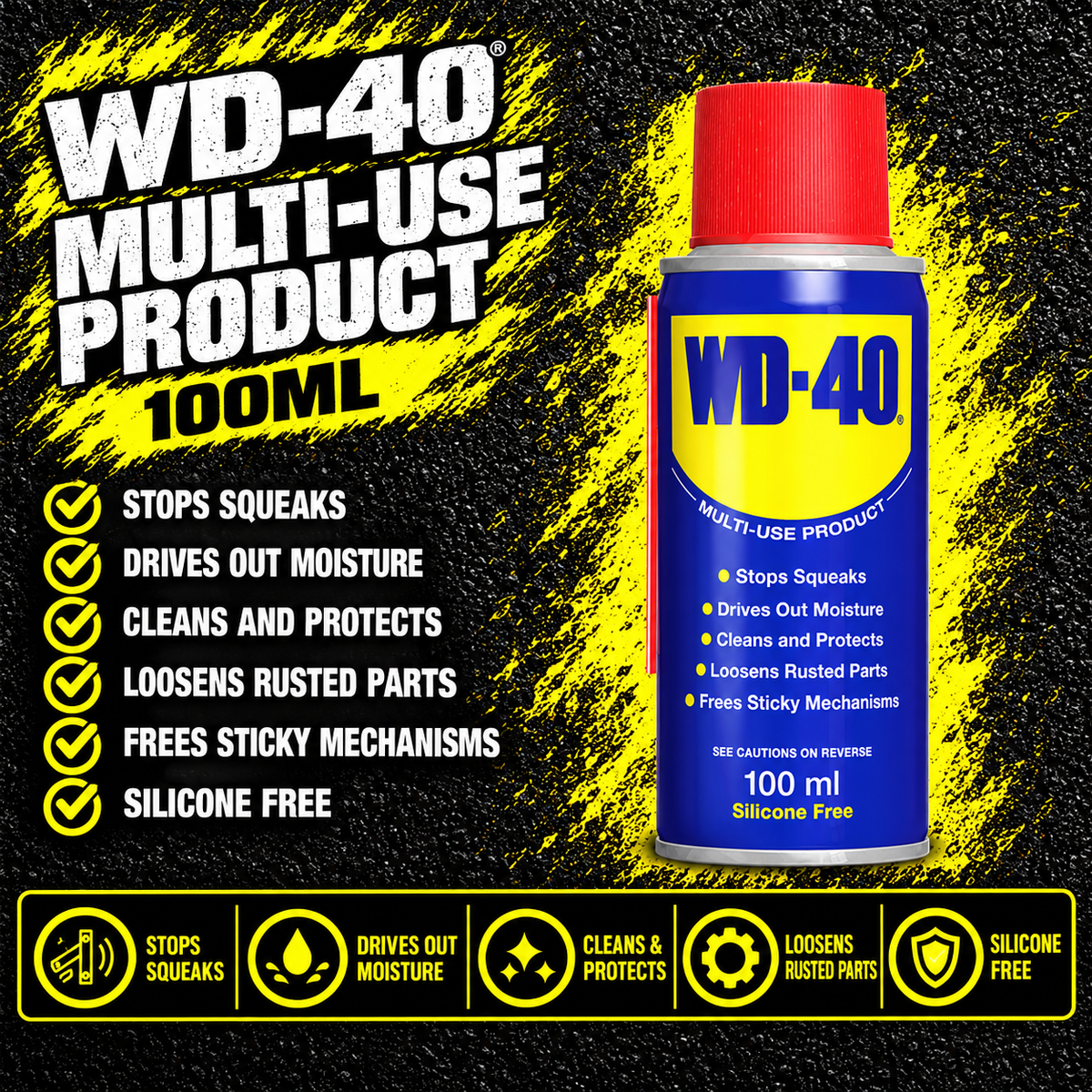 WD-40 100ml multi-purpose maintenance spray